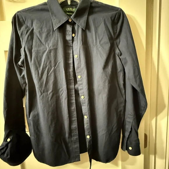 Lauren Ralph Lauren Dark Navy Non-Iron Shirt - Picture 2 of 5